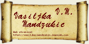 Vasiljka Mandžukić vizit kartica